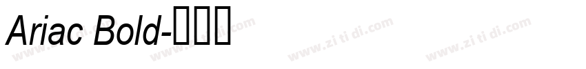 Ariac Bold字体转换